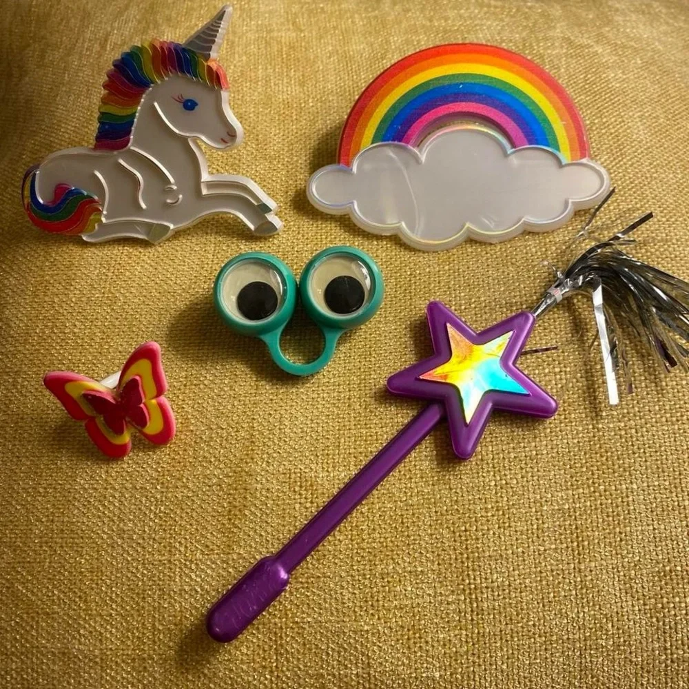 Colorful Kids Cake Toppers for Birthday Party